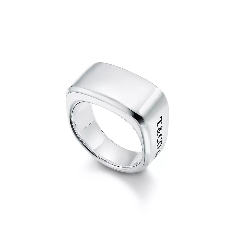 Tiffany Co. Tiffany 1837 Makers Signet Ring in Sterling Silver