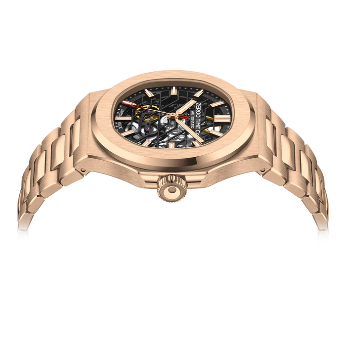 ZEROO M3 THE LYRA CLASSIC & SKELETON MECHANICAL AUTOMATIC (Color:ZM003SRBK)