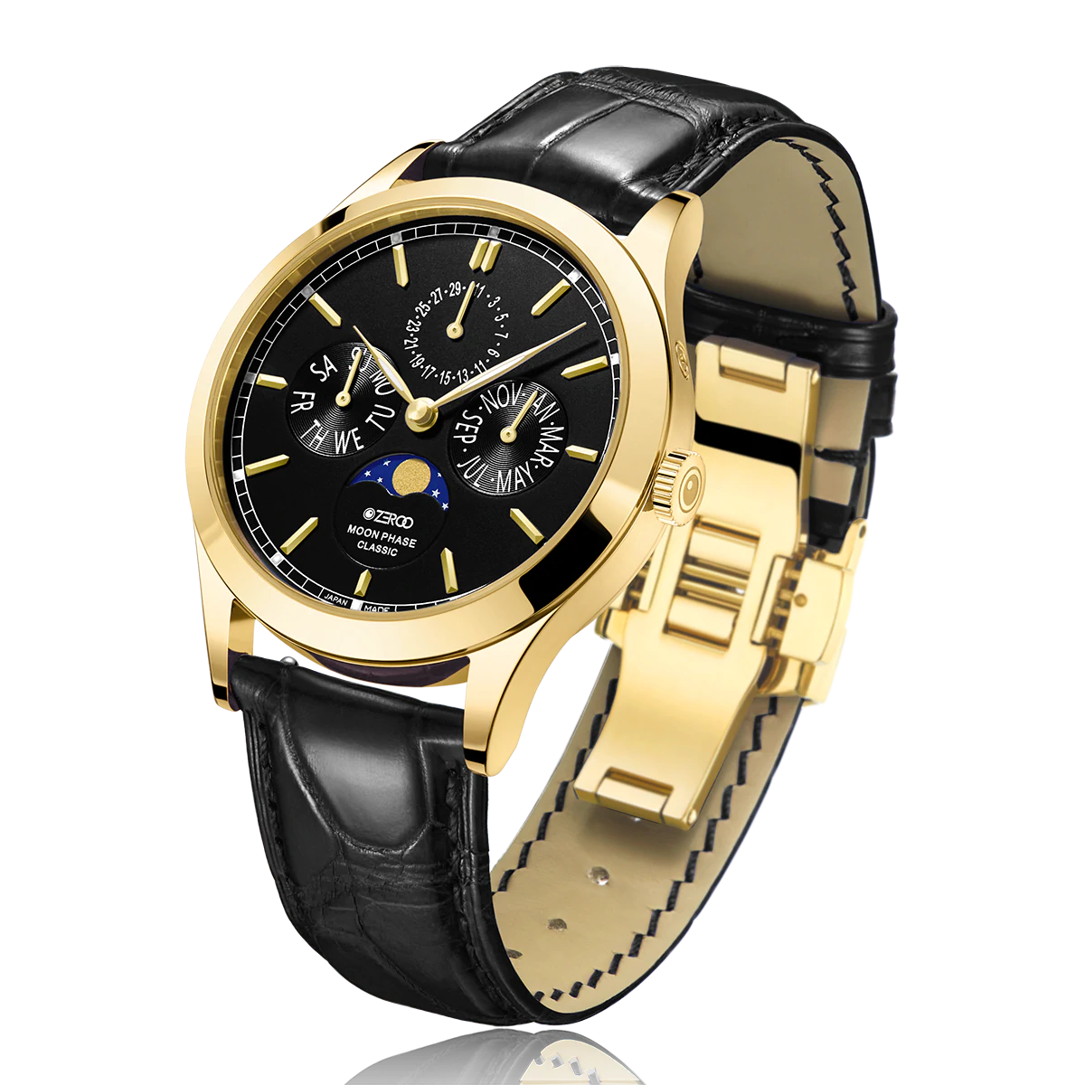 ZEROO C1 CLASSIC MOON PHASE (Color: ZC001GBK)