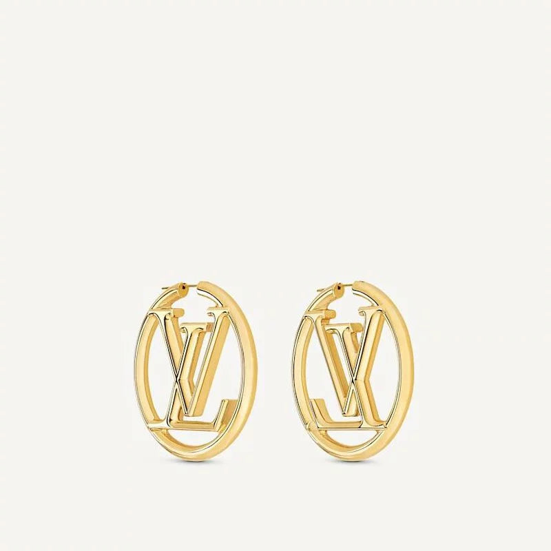 LV hoop earrings