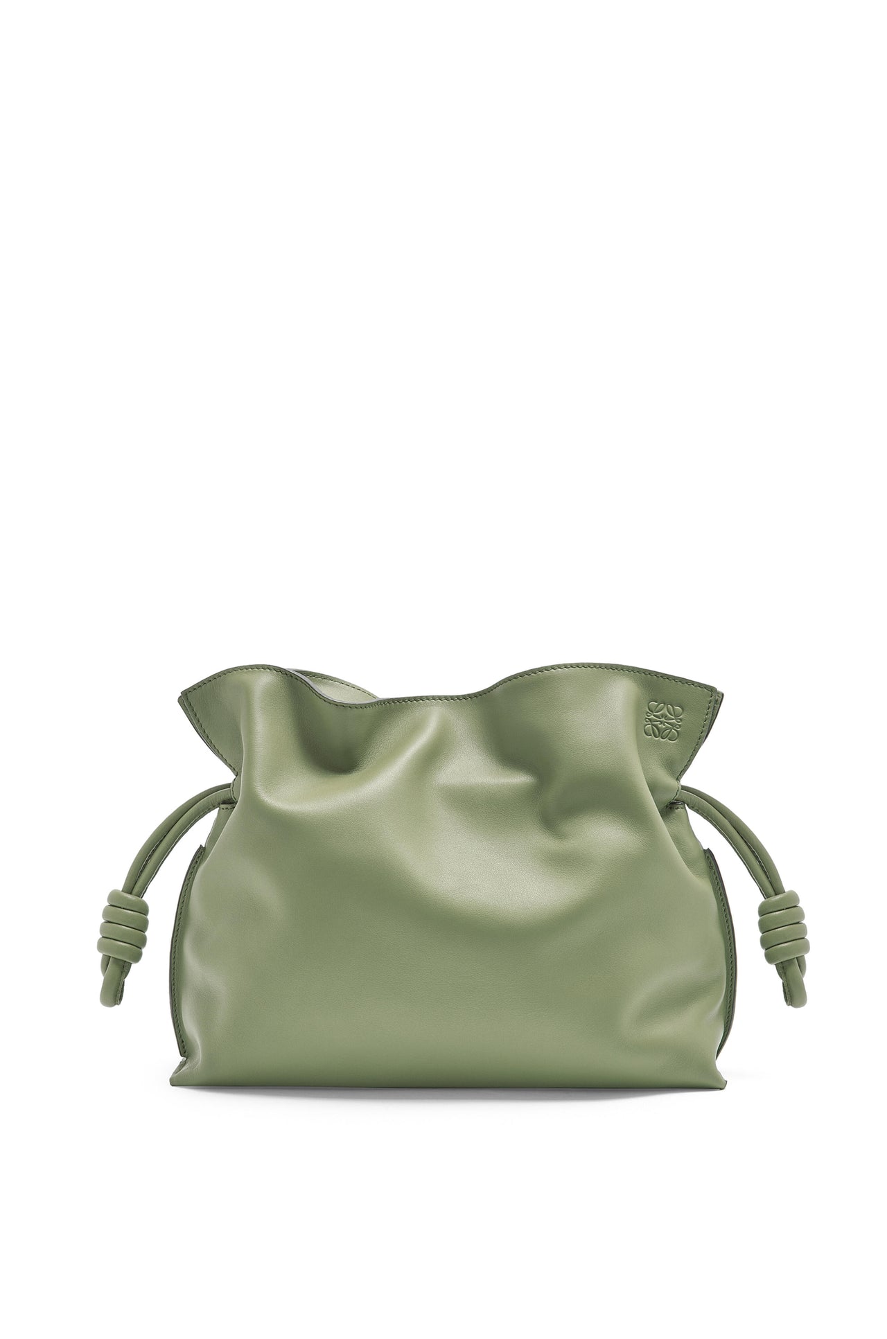 Loewe Medium Flamenco clutch in nappa calfskin (Colour: Rosemary)