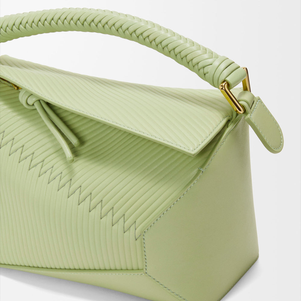 Loewe Small Puzzle bag in calfskin (Light Pear)