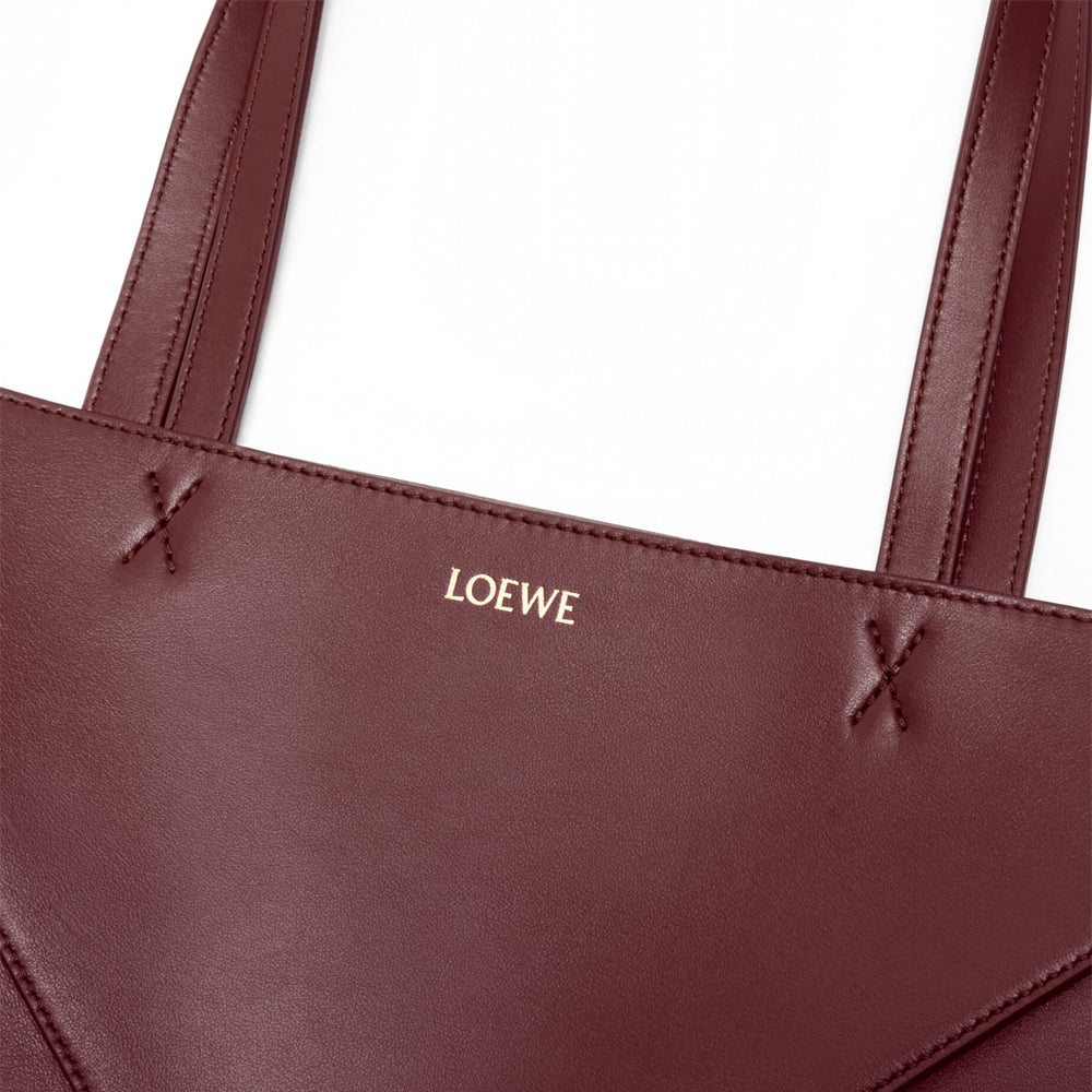 Loewe 經典小牛皮小號 Puzzle 腰包（棕褐）