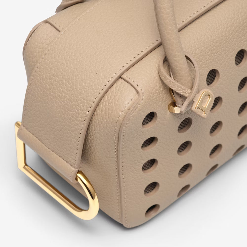 Delvaux Cool Box Mini Airess in Taurillon Soft (Sirocco)