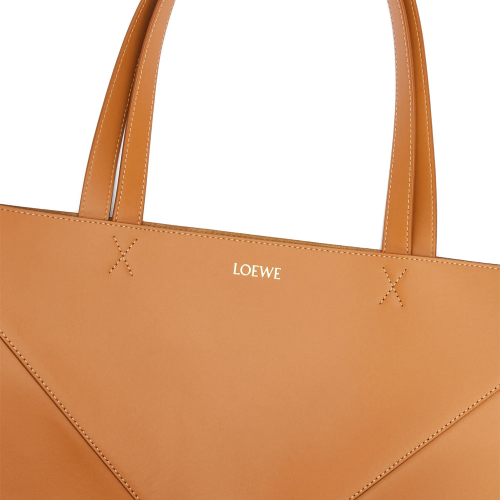 Loewe 經典小牛皮小號 Puzzle 腰包（棕褐）