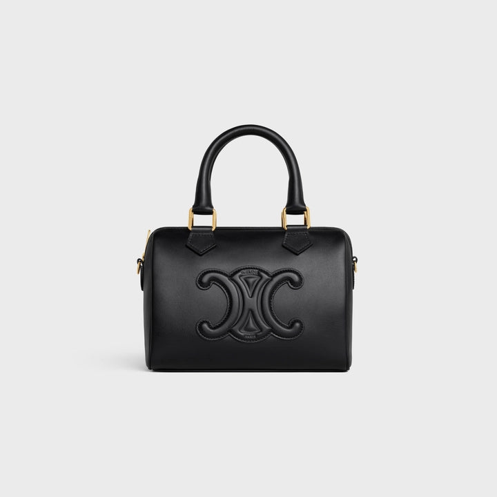 Celine Small Boston Cuir Triomphe in Smooth Calfskin (Black)
