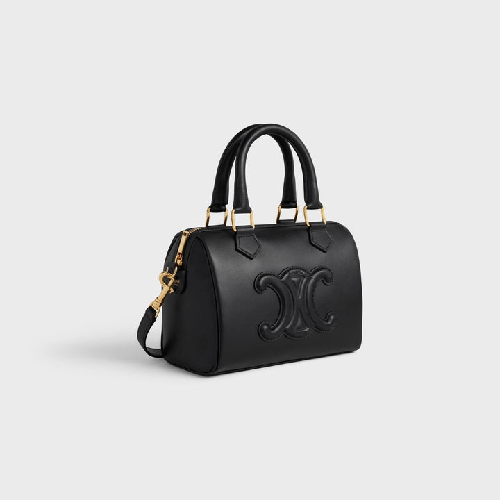 Celine Small Boston Cuir Triomphe in Smooth Calfskin (Black)