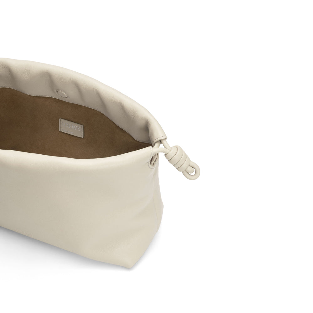 Loewe Medium Flamenco purse in mellow nappa lambskin (Sea Salt)
