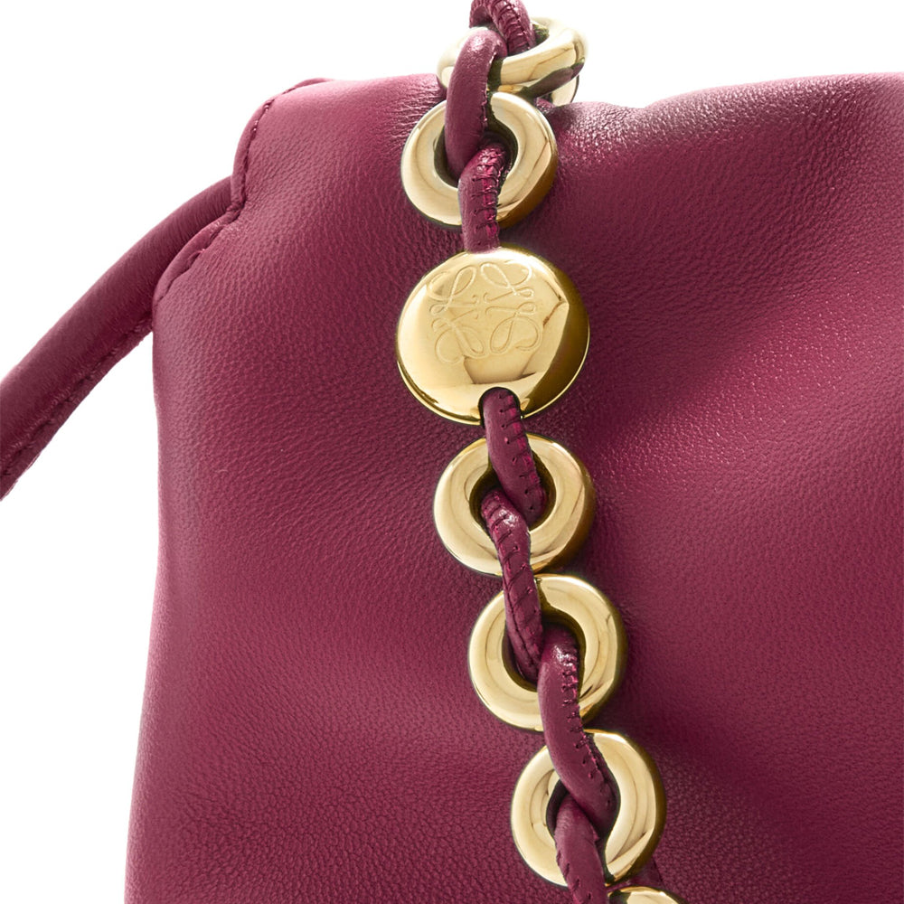 Loewe Medium Flamenco purse in mellow nappa lambskin (Crimson)
