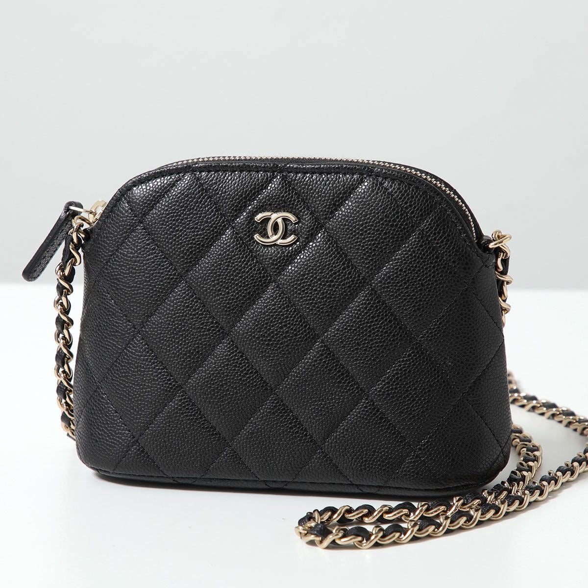Hong Kong Stock - Chanel Classic Clutch with Chain Grained Shing Calfskin & Gold-tone Metal AP4000