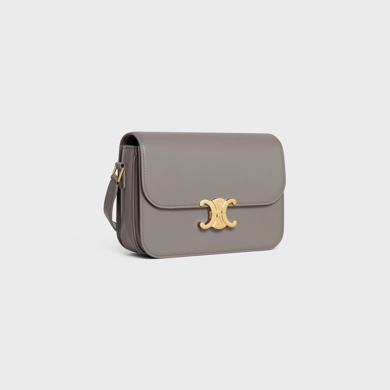 Celine Classique Triomphe Bag in Shiny Calfskin (Pebble)