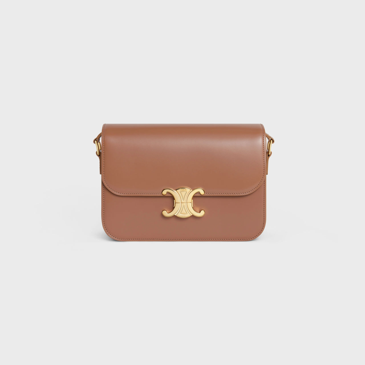 Celine Classique Triomphe Bag in Shiny Calfskin (Bronze)