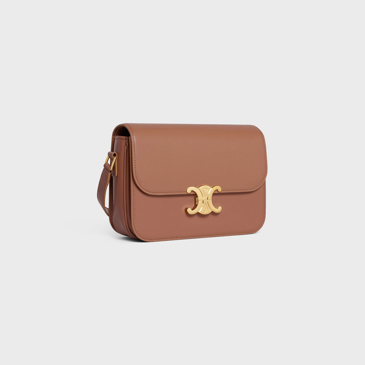 Celine Classique Triomphe Bag in Shiny Calfskin (Bronze)