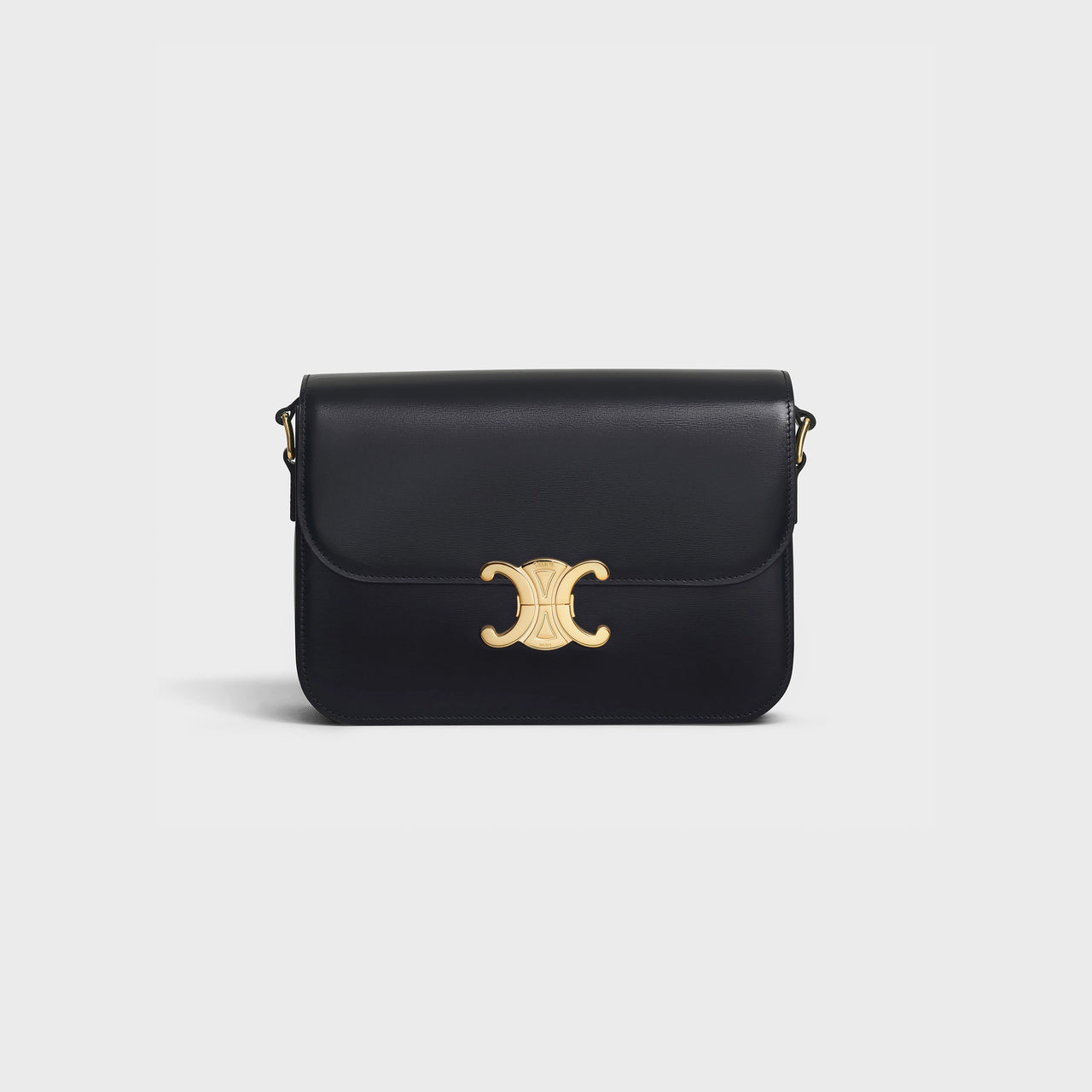 Celine Classique Triomphe Bag in Shiny Calfskin (Black)