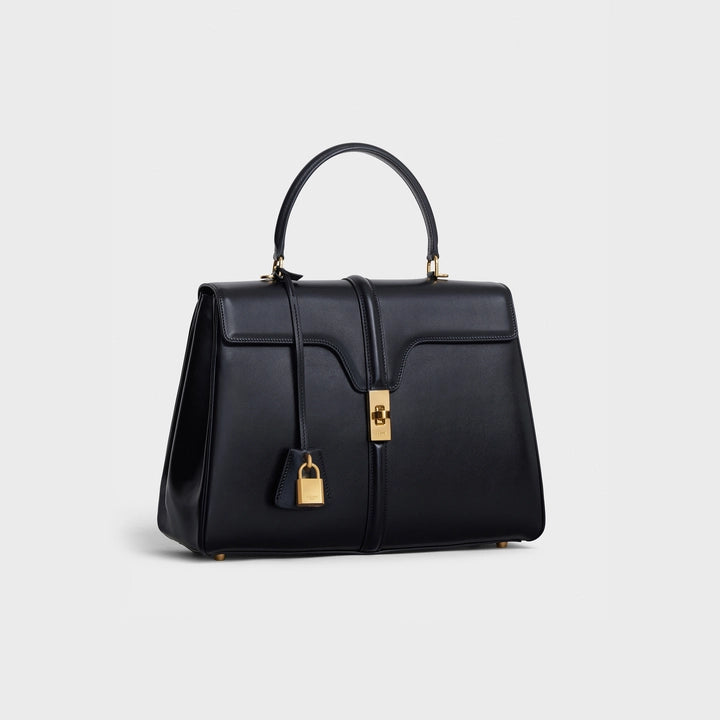 Celine Classique 16 Bag in Satinated Calfskin (Black)