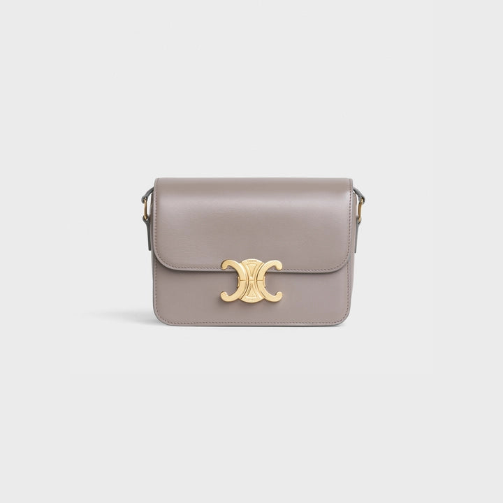 Celine Teen Triomphe Bag in Shiny Calfskin (Pebble)