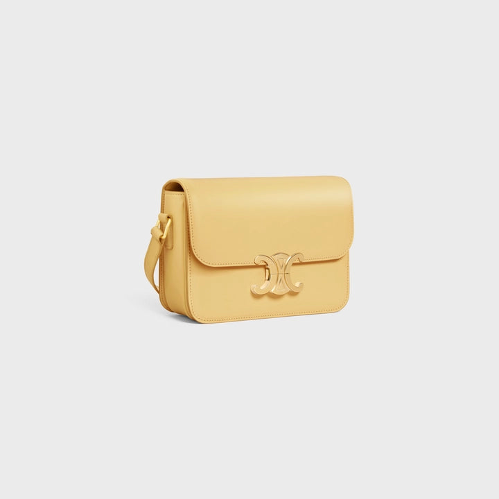 Celine Teen Triomphe Bag in Shiny Calfskin (Pollen)