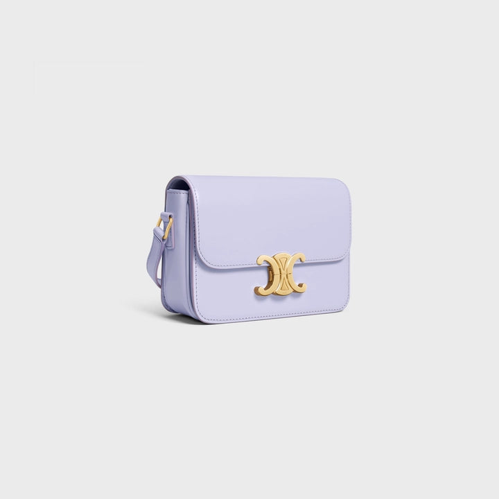 Celine Teen Triomphe Bag in Shiny Calfskin (Light Lavender)