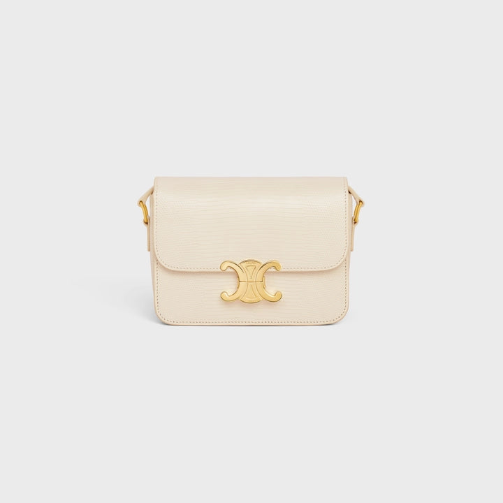 Celine Teen Triomphe Bag in Lizard  (Limestone)