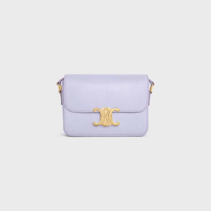 Celine Teen Triomphe Bag in Lizard  (Light Lavender)