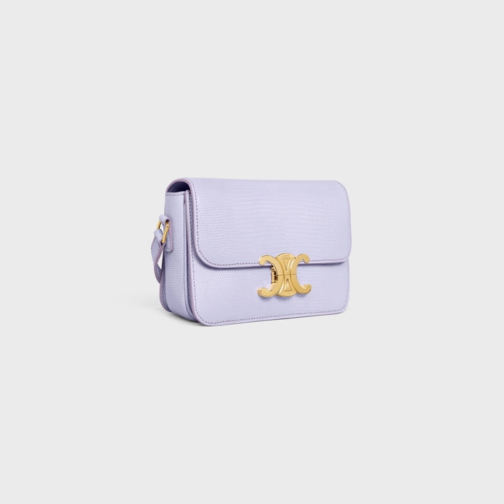 Celine Teen Triomphe Bag in Lizard  (Light Lavender)