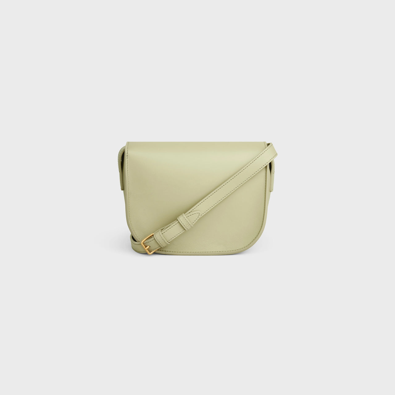 Celine Folco Cuir Triomphe in Smooth Calfskin (Almond Green)