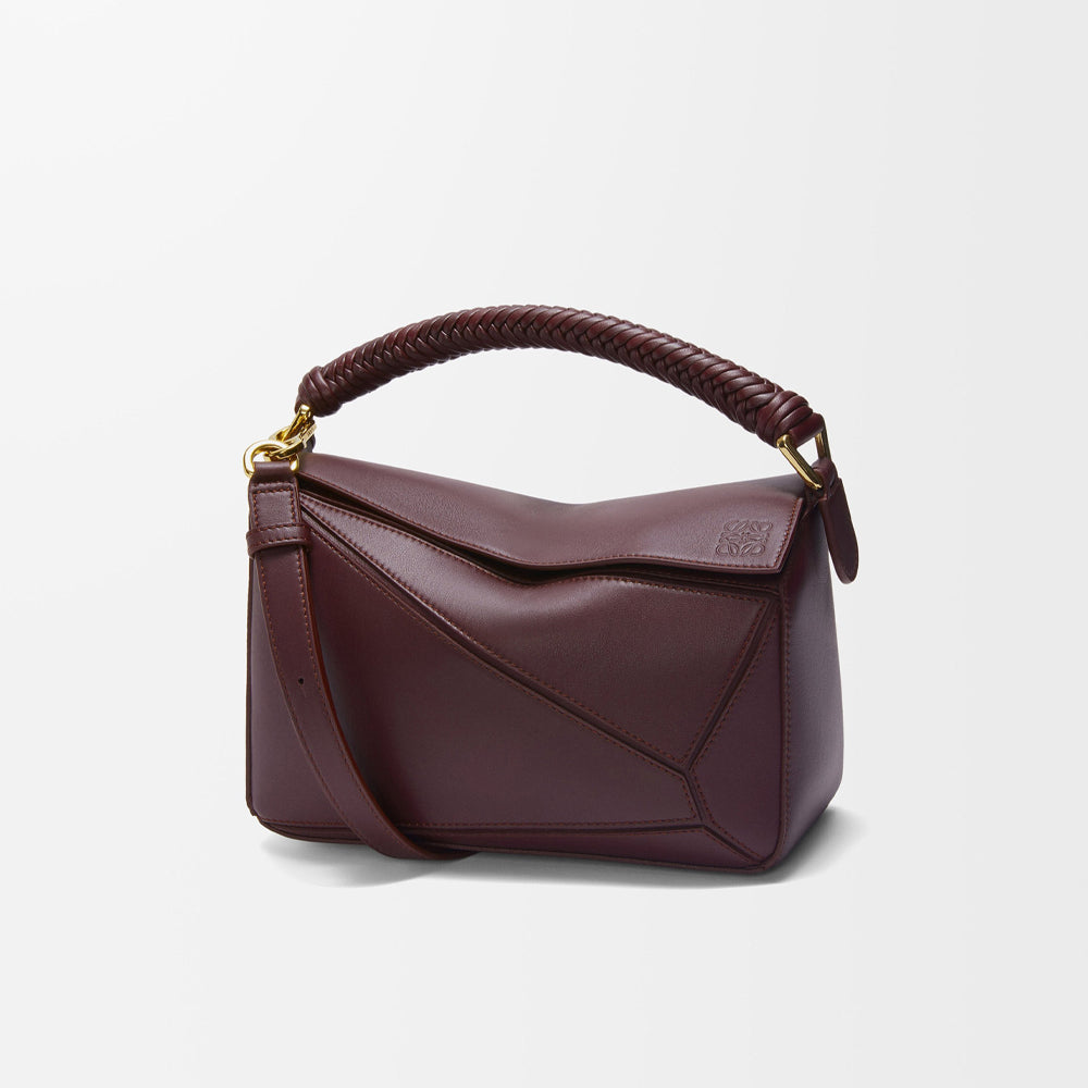 Loewe Small Puzzle bag in smooth calfskin (Dark Burgundy)