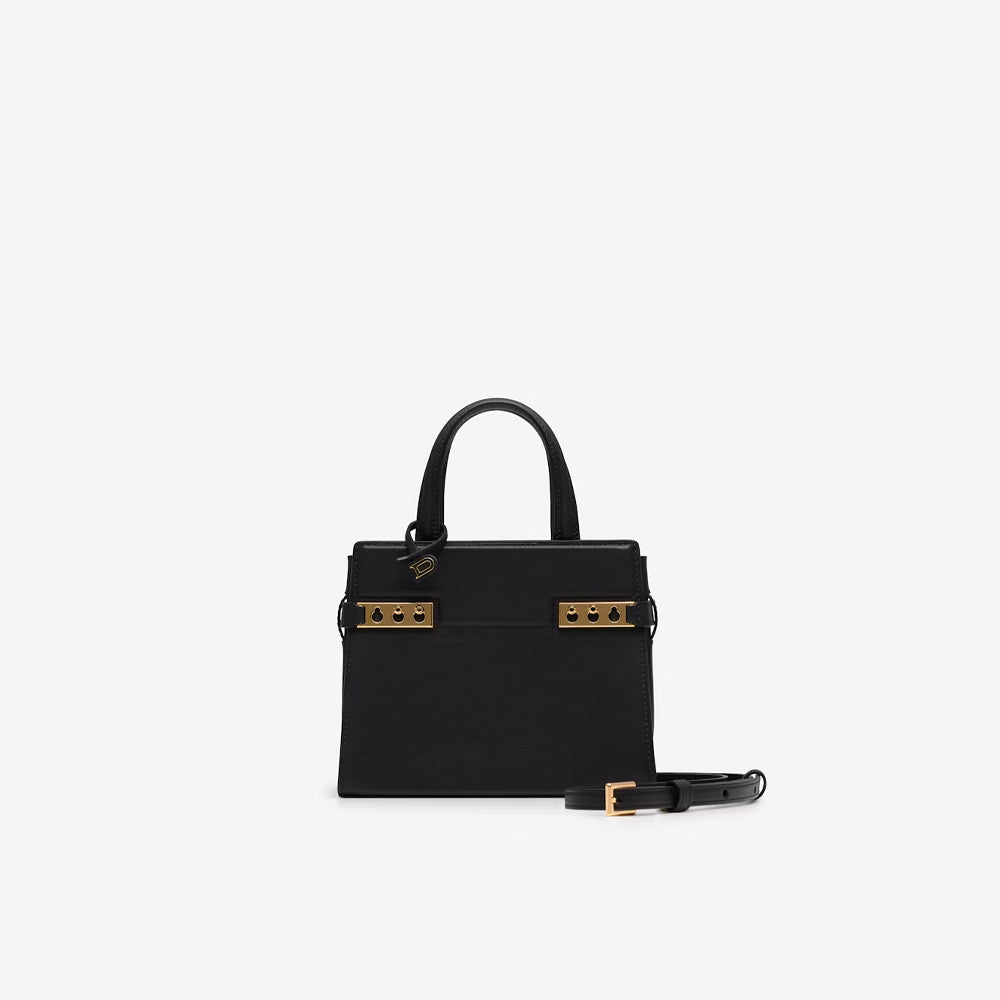 Delvaux Tempête Crush Small in Silky Calf (Black)