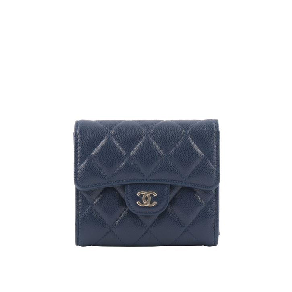 Hong Kong Stock - Chanel Classic flap wallet (blue)
