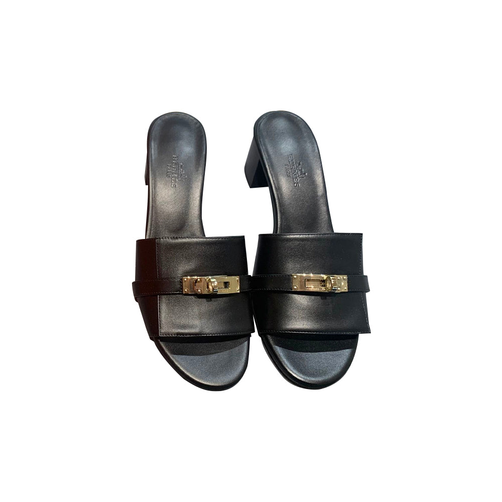 Hong Kong Stock - Hermes Shoes (Noir/Rose Gold  HW size37.5)