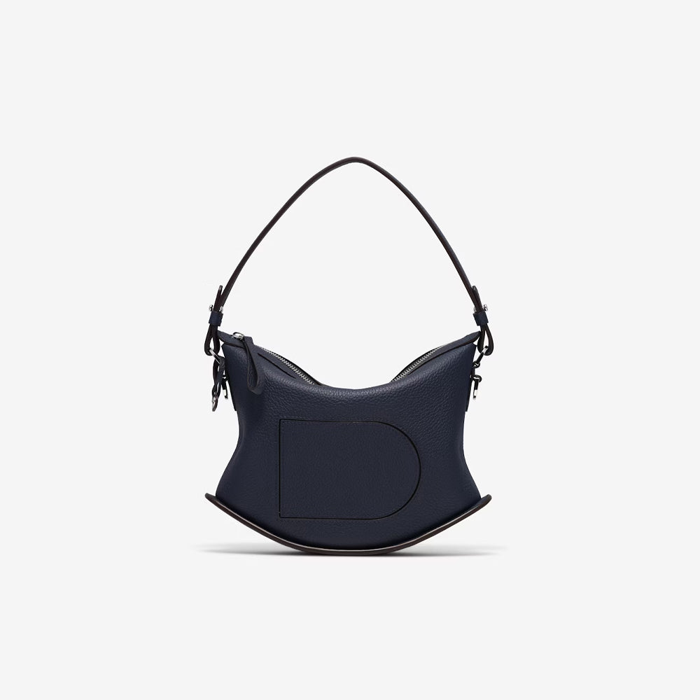 Delvaux Taurillon 軟質鞦韆（黑色）