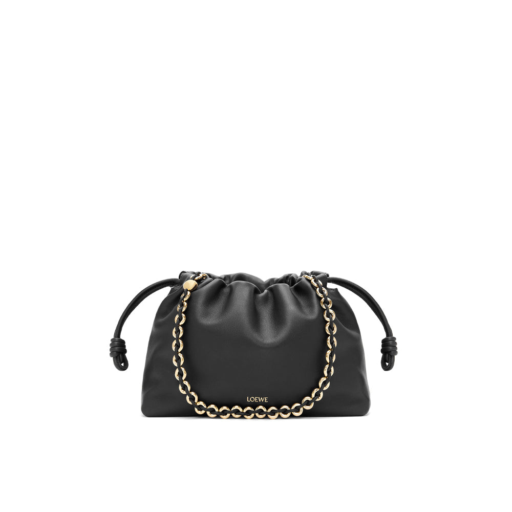 Loewe Medium Flamenco purse in mellow nappa lambskin (Black)