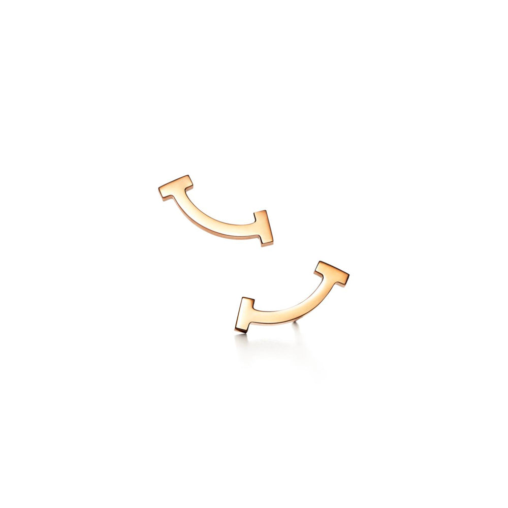 Tiffany & Co. 蒂芬妮 T 微笑耳環（18k 金）