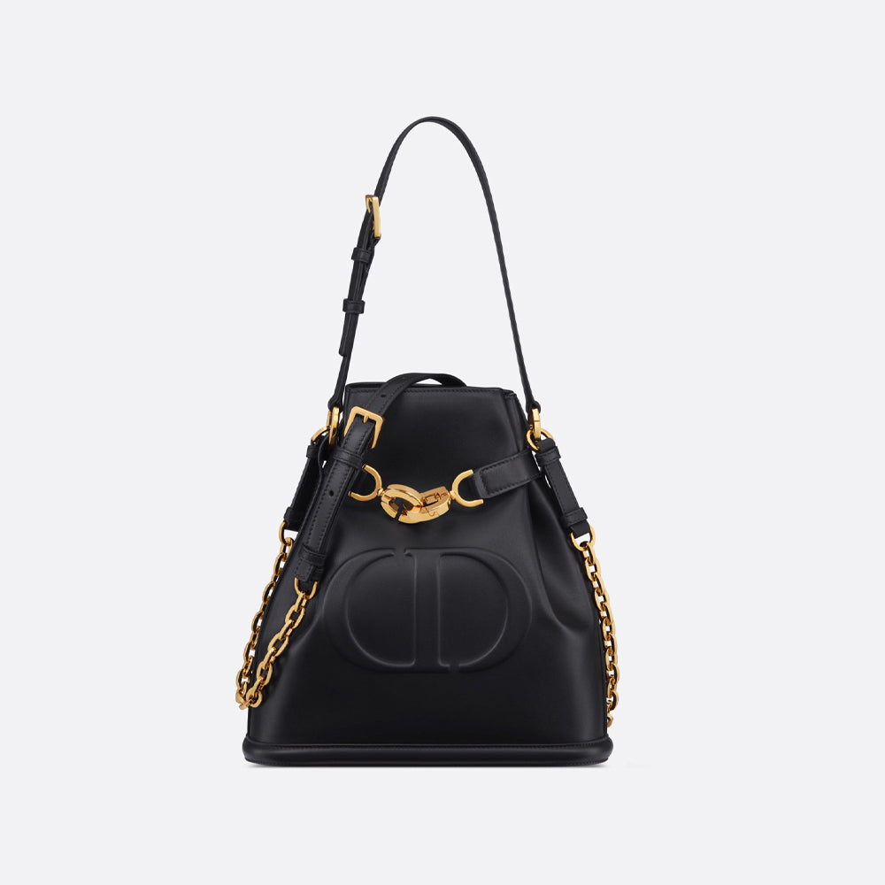 Dior Medium C'est Dior Bag (Black CD-Embossed Calfskin)