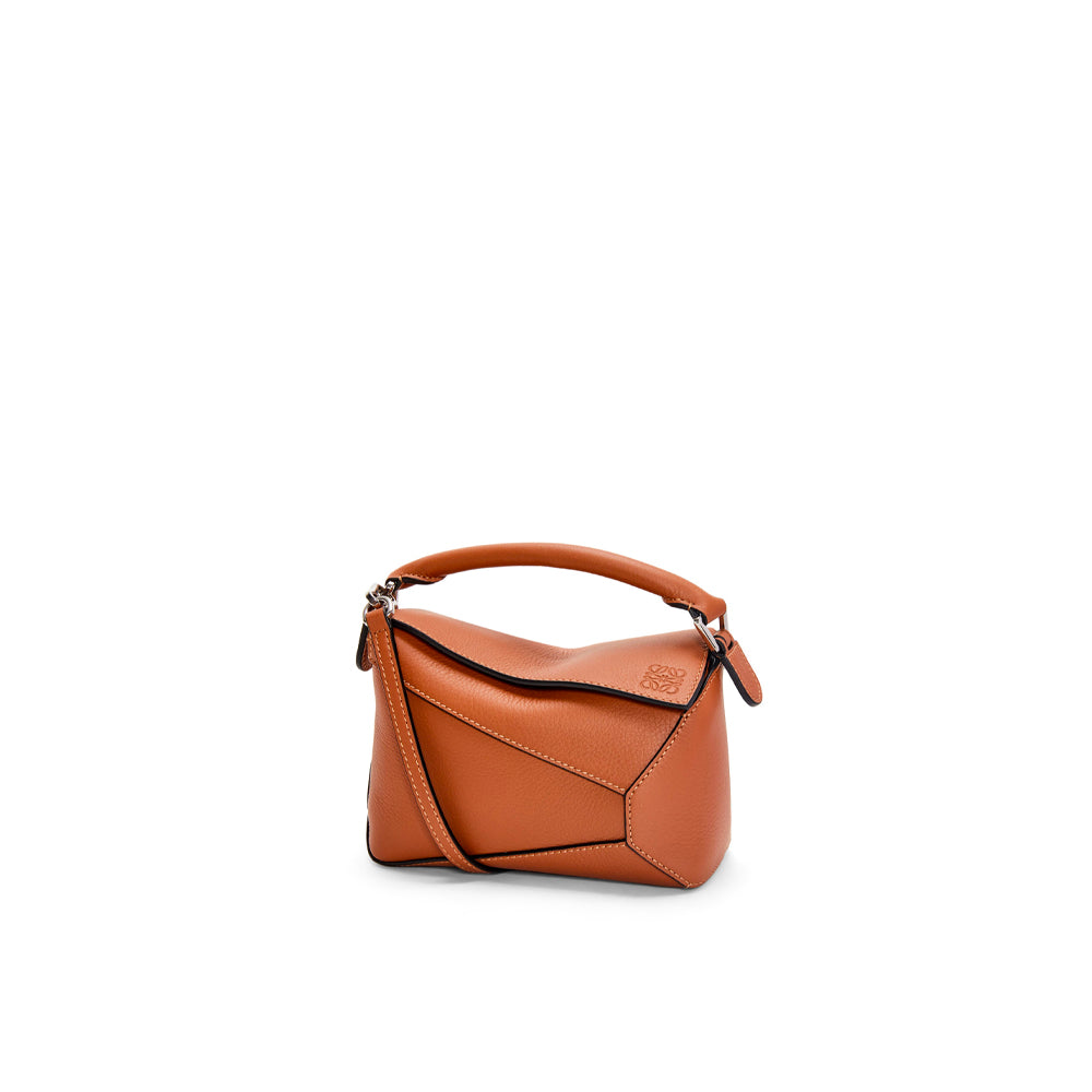 Loewe Mini Puzzle bag in classic calfskin (Tan)