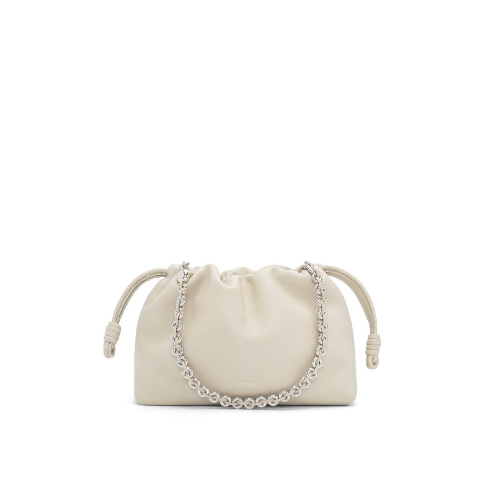 Loewe Medium Flamenco purse in mellow nappa lambskin (Sea Salt)