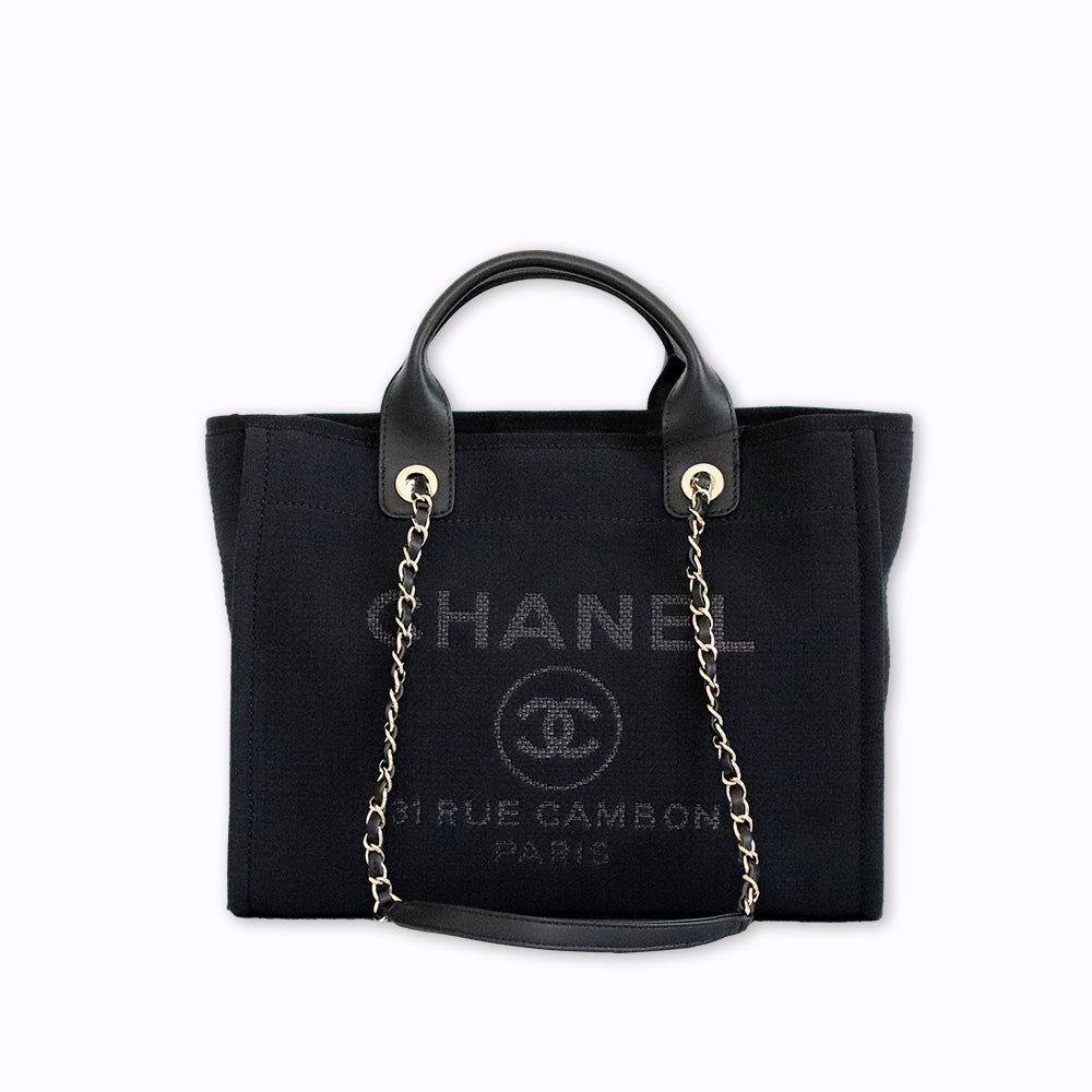 Hong Kong Stock - Chanel 22C Deauville Tote (Black)