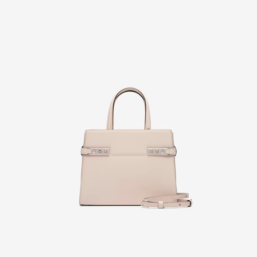 Delvaux Tempête Crush PM in Silky Calf (Sesame)