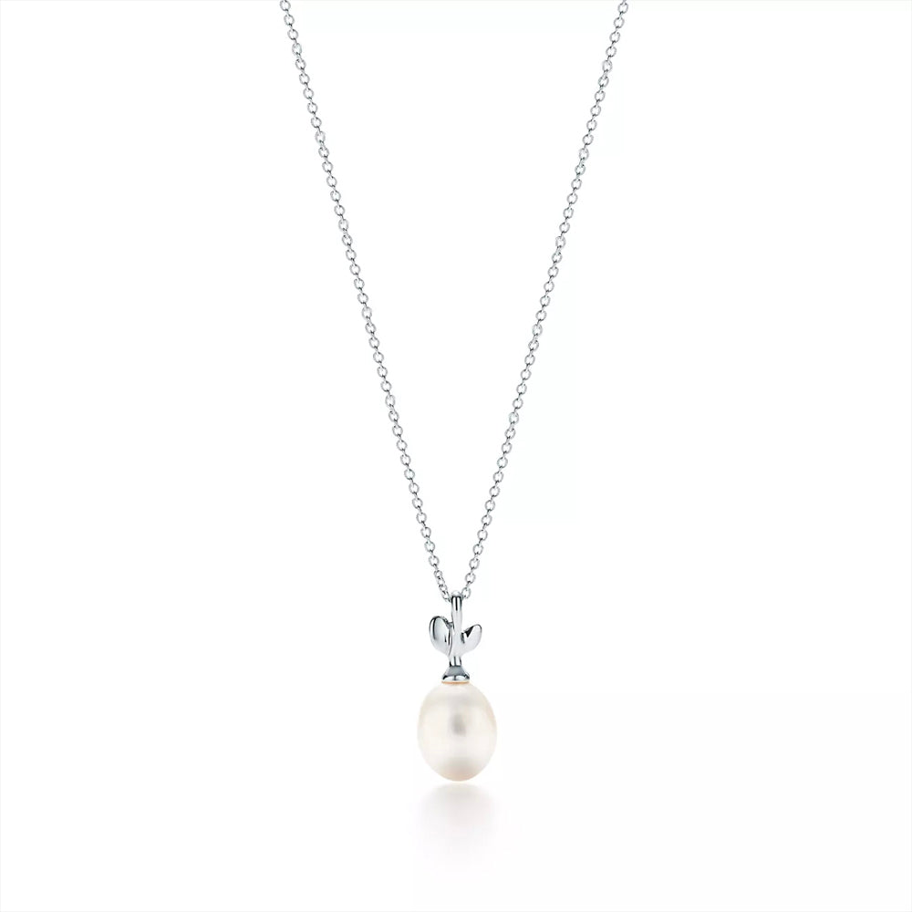 Tiffany &amp; Co. Paloma Picasso® 橄欖葉珍珠吊墜