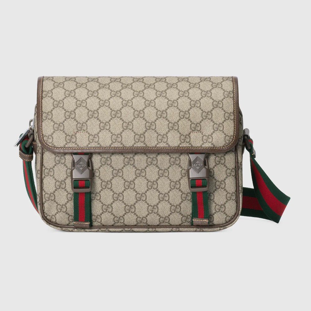 Gucci GG Messenger Bag (Beige and ebony GG Supreme)