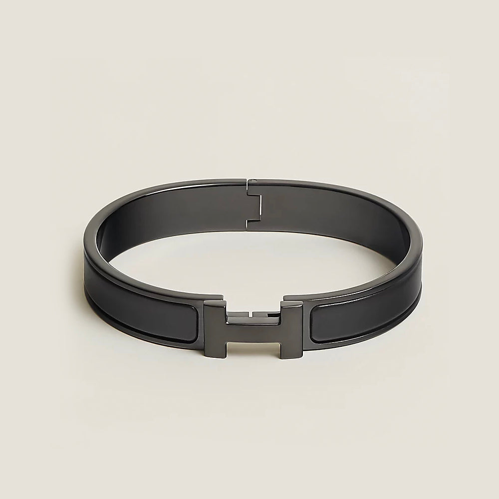 Hong Kong Stock - Hermes Clic HH So Black bracelet (Noir Mat T5)