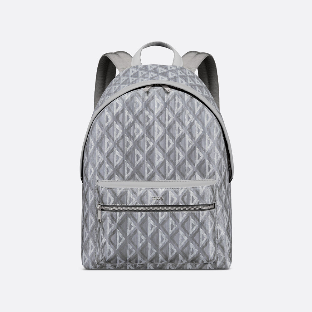 Dior Rider Backpack (Dior Gray CD Diamond Canvas and Smooth Calfskin)