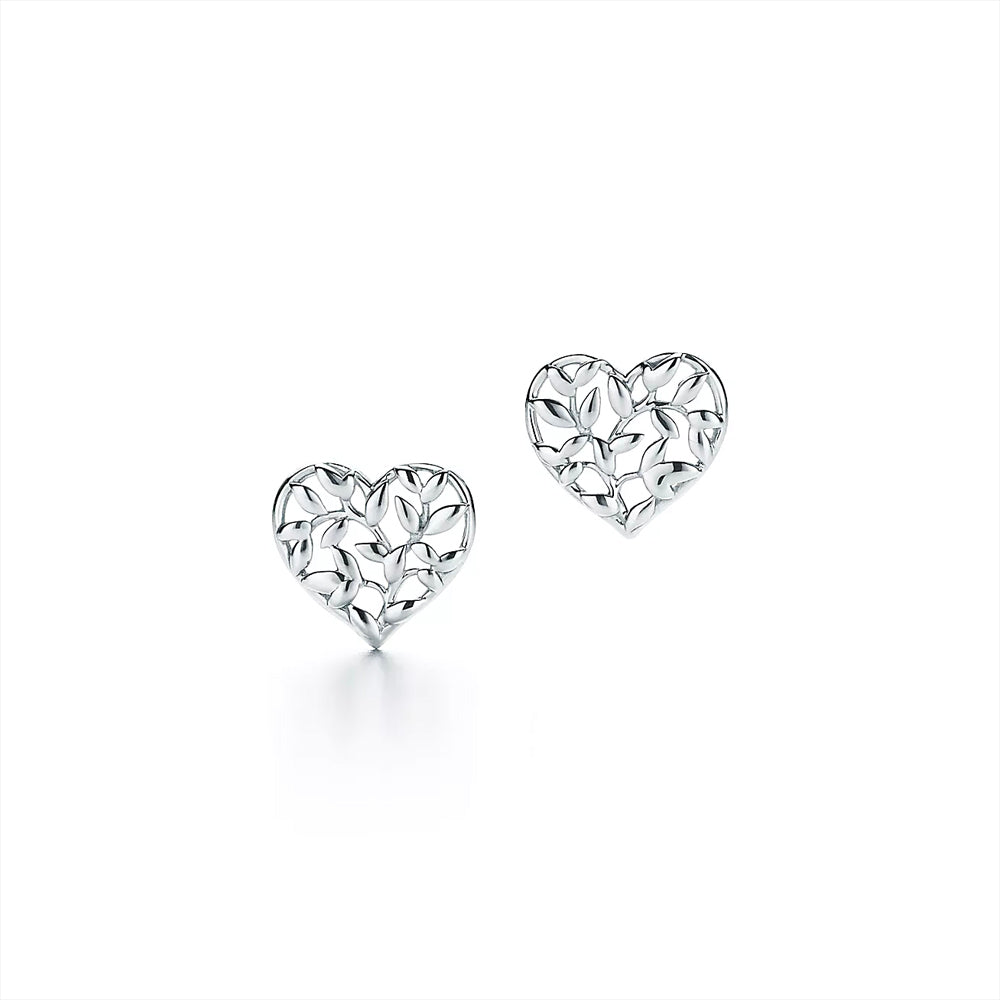 Tiffany &amp; Co. Paloma Picasso® 橄欖葉心型耳環