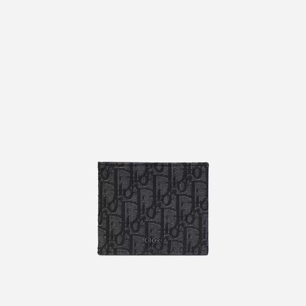 Hong Kong Stock - Dior Wallet (Black Dior Oblique Jacquard)