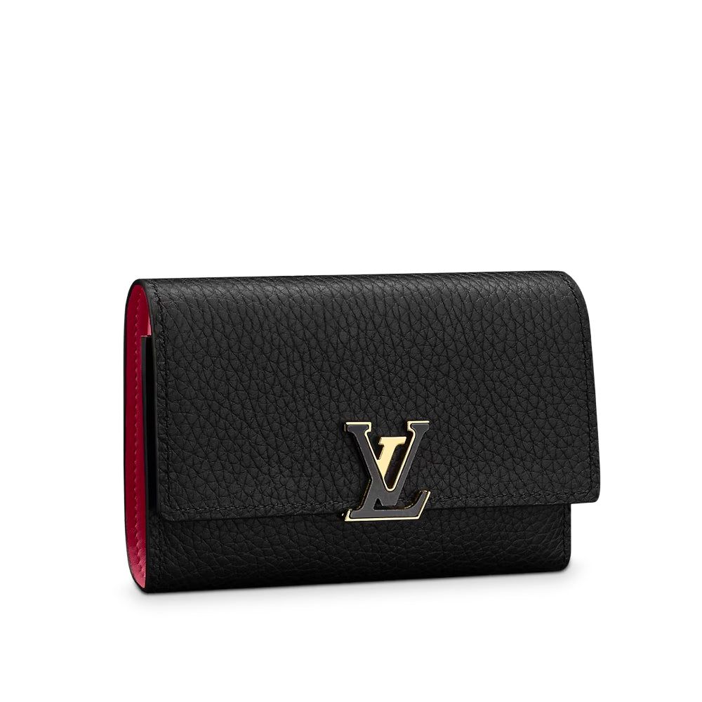 Hong Kong Stock - Louis Vuitton Capucines Compact Wallet (Noir Rose)