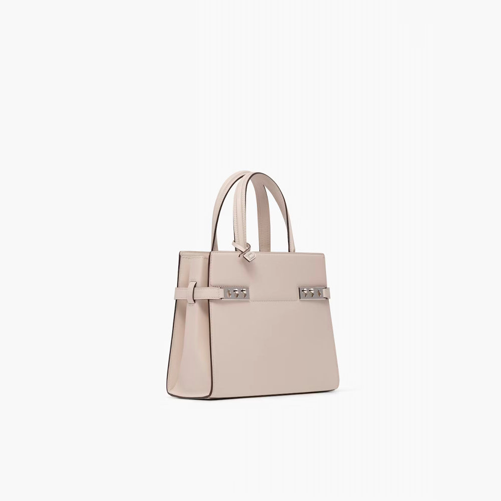 Delvaux Tempête Crush PM in Silky Calf (Sesame)