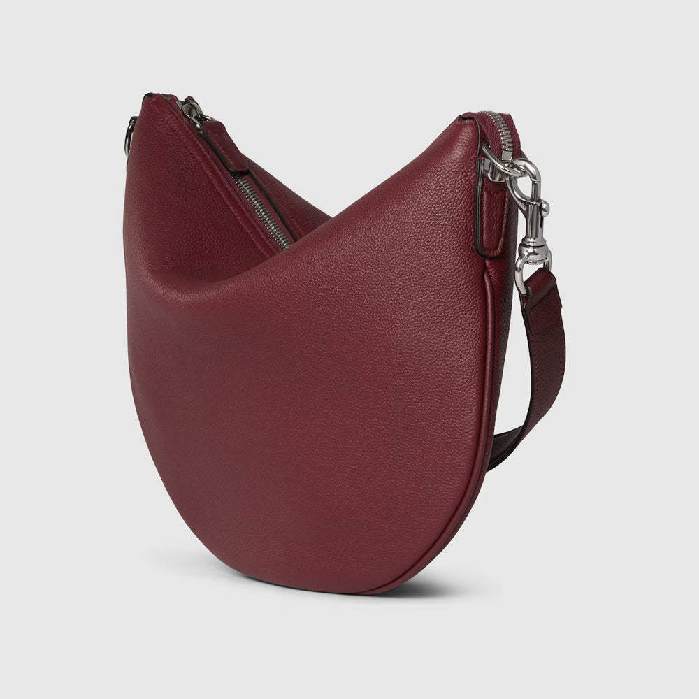 Gucci B Small Crossbody Bag (Rosso Ancora red soft grainy