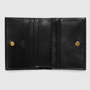 Gucci Horsebit 1955 卡片錢包，採用高級皮革製作，簡約經典款式。