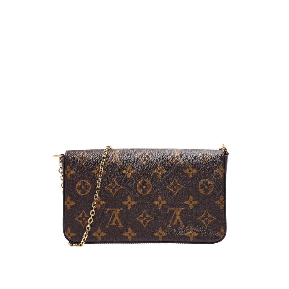 Hong Kong Stock - Louis Vuitton Félicie Pochette Monogram Canvas Small Leather Goods Chain and Strap Wallets