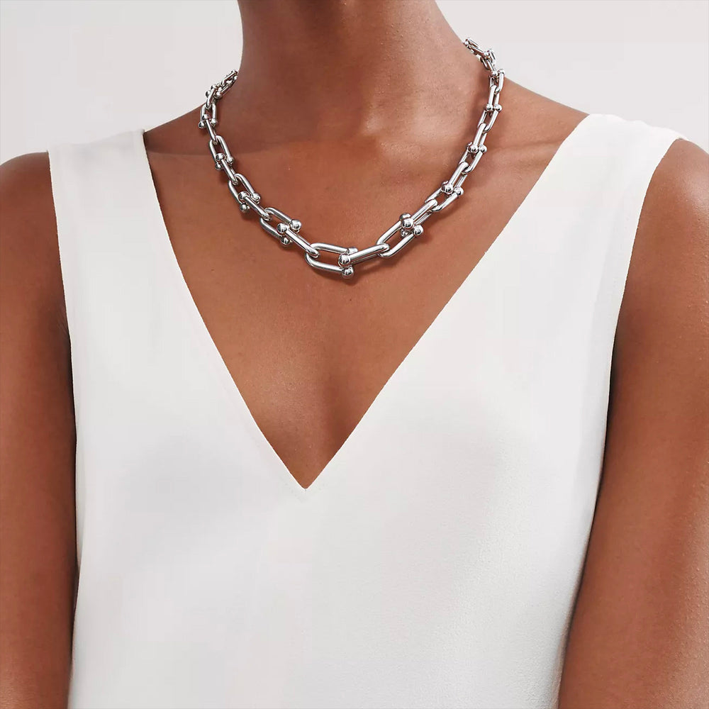Graduated Link Necklace - 925 Silver Replica Tiffany & Co.